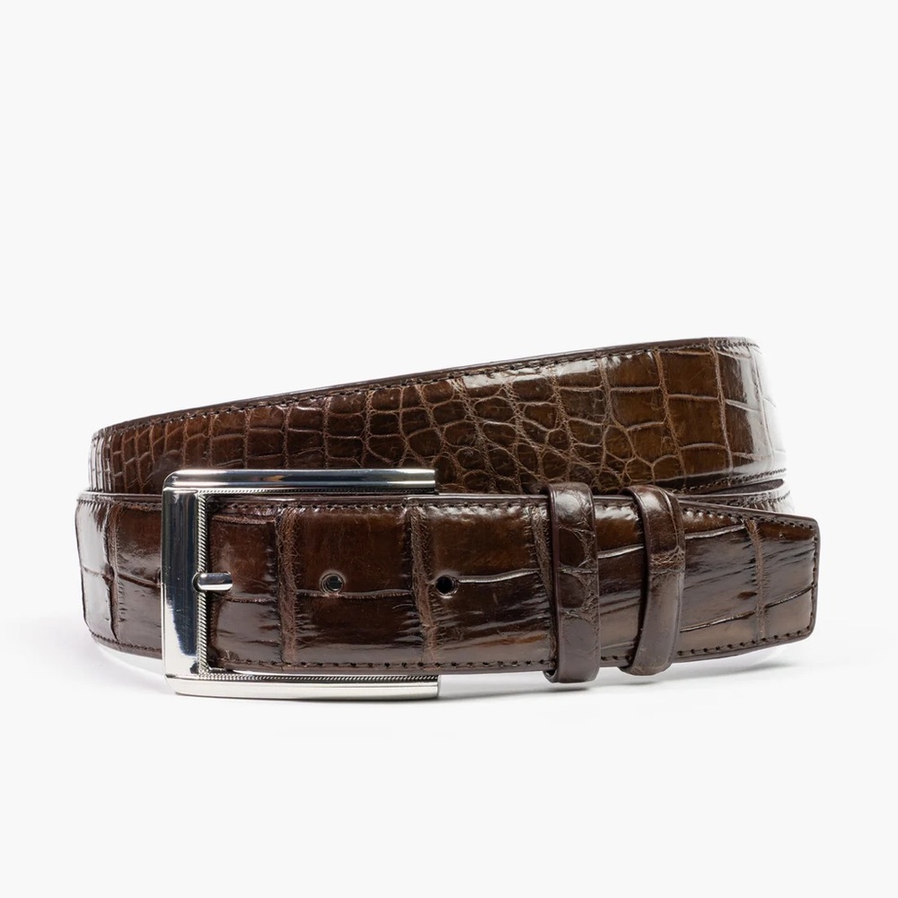 472. NWT MENS SHERRILL & BROTHERS MARTIN 38 GENUINE CROCODILE BELT